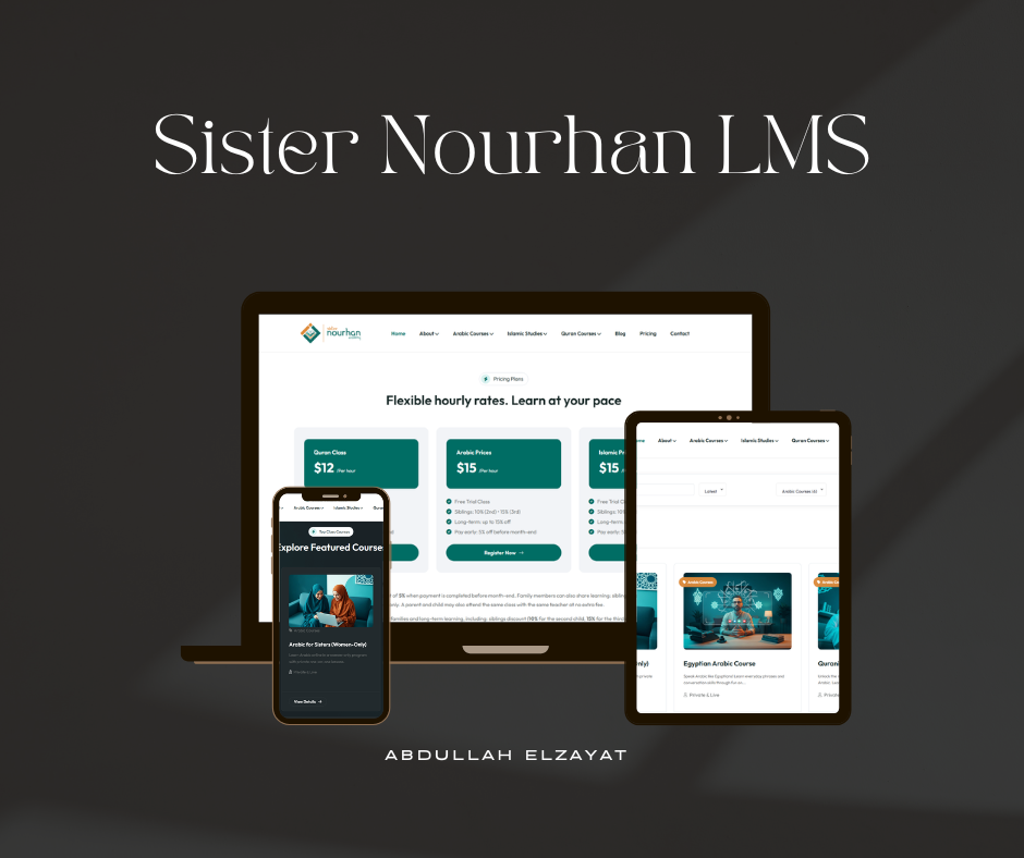 Learning Management System (Sister Nourhan)